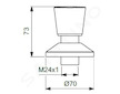 Ideal Standard  - Ventil pod omítku, hedvábná černá BD652XG