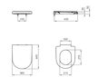 Ideal Standard Washpoint - WC sedátko, Wrapover, SoftClose, bílá R392101