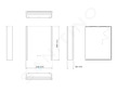 kielle Arkas I - Zrcadlová skříňka s LED osvětlením, vyhříváním a USB portem, 55x70x13 cm, bílá 50111610