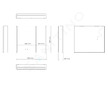 kielle Arkas I - Zrcadlová skříňka s LED osvětlením, vyhříváním a USB portem, 80x70x13 cm, bílá 50111810