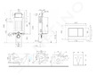 kielle Genesis - Set předstěnové instalace, klozetu Gaia, sedátka softclose a tlačítka Gemini III, matná černá 30505SZ50