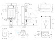 kielle Genesis - Set předstěnové instalace, klozetu Oudee se sedátkem softclose a tlačítka Gemini I, chrom 30505SZ20