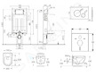 kielle Genesis - Set předstěnové instalace, klozetu Oudee se sedátkem softclose a tlačítka Gemini II, matná černá / chrom 30505S