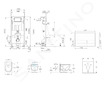 kielle Genesis - Set předstěnové instalace, klozetu Oudee, sedátka softclose a tlačítka Gemini I, lesklá černá 30505SS67