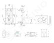 kielle Genesis - Set předstěnové instalace, klozetu Oudee, sedátka softclose a tlačítka Gemini II, lesklý chrom 30505SS75