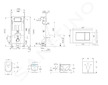 kielle Genesis - Set předstěnové instalace, klozetu Oudee, sedátka softclose a tlačítka Gemini III, matná černá 30505SS64