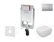 kielle Genesis - Set předstěnové instalace, klozetu Oudee, sedátka softclose a tlačítka Gemini III, matný chrom 30505SZ63