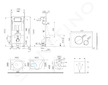 kielle Genesis - Set předstěnové instalace, kompaktního klozetu Gaia, sedátka softclose a tlačítka Gemini II, matná černá / chro