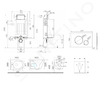 kielle Genesis - Set předstěnové instalace, kompaktního klozetu Gaia, sedátka softclose a tlačítka Gemini II, matná černá / chro