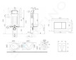kielle Genesis - Set předstěnové instalace, kompaktního klozetu Gaia, sedátka softclose a tlačítka Gemini III, lesklý chrom 3050
