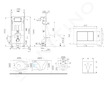 kielle Genesis - Set předstěnové instalace, kompaktního klozetu Gaia, sedátka softclose a tlačítka Gemini III, matný chrom 30505