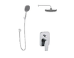 kielle Harmonia - Sprchový set s baterií pod omítku, pro 2 spotřebiče, s příslušenstvím EcoSpare a tělesem, chrom 20623SP110