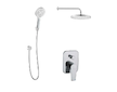 kielle Harmonia - Sprchový set s baterií pod omítku, pro 2 spotřebiče, s příslušenstvím EcoSpare a tělesem, chrom 20623SP90