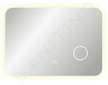 kielle Idolio - Zrcadlo s LED osvětlením a vyhříváním, 70x100 cm, kosmetické zrcátko 50324031