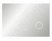 kielle Idolio - Zrcadlo s LED osvětlením a vyhříváním, 70x100 cm, kosmetické zrcátko 50324041