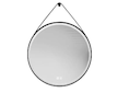 kielle Idolio - Zrcadlo s LED osvětlením a vyhříváním, průměr 59 cm, černá 50324004