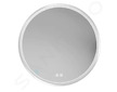 kielle Idolio - Zrcadlo s LED osvětlením a vyhříváním, průměr 59 cm, chrom 50324013