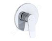 kielle Nefia - Baterie pod omítku pro 1 spotřebič, s tělesem, chrom 10227200