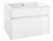 kielle Nefia - Skříňka s umyvadlem 60 cm, lesklá bílá 50027S600