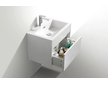 kielle Nefia - Skříňka s umyvadlem 60 cm, lesklá bílá 50027S600