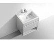 kielle Nefia - Skříňka s umyvadlem 60 cm, lesklá bílá 50027S610