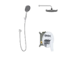 kielle Nefia - Sprchový set s baterií pod omítku, pro 2 spotřebiče, s příslušenstvím EcoSpare a tělesem, chrom 20627SP130