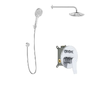 kielle Nefia - Sprchový set s baterií pod omítku, pro 2 spotřebiče, s příslušenstvím EcoSpare a tělesem, chrom 20627SP140