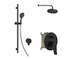 kielle Nefia - Sprchový set s baterií pod omítku, pro 2 spotřebiče, s příslušenstvím EcoSpare a tělesem, matná černá 20627SP94