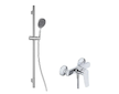 kielle Nefia - Sprchový set s baterií, tyčí, hadicí a sprchovou hlavicí EcoSpare, chrom 20627SN30