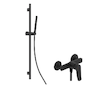 kielle Nefia - Sprchový set s baterií, tyčí, hadicí a sprchovou hlavicí EcoSpare, matná černá 20627SN24