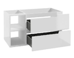 kielle Oudee - Skříňka s umyvadlem 90 cm, pravá varianta, lesklá bílá 50002S90R0
