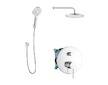 kielle Oudee - Sprchový set s baterií pod omítku, pro 2 spotřebiče, s příslušenstvím EcoSpare a tělesem, chrom 20602SP70