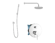 kielle Oudee - Sprchový set s baterií pod omítku, pro 2 spotřebiče, s příslušenstvím EcoSpare a tělesem, chrom 20602SP80