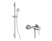 kielle Oudee - Sprchový set s baterií, tyčí, hadicí a sprchovou hlavicí EcoSpare, chrom 20602SN40