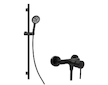 kielle Oudee - Sprchový set s baterií, tyčí, hadicí a sprchovou hlavicí EcoSpare, matná černá 20602SN14