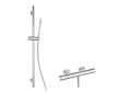 kielle Oudee - Sprchový set s termostatickou baterií, tyčí, hadicí a sprchovou hlavicí EcoSpare, chrom 20602SNT50