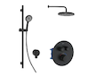 kielle Oudee - Termostatická baterie pod omítku, pro 2 spotřebiče, s příslušenstvím EcoSpare a tělesem, matná černá 20602SPT34