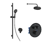 kielle Oudee - Termostatická baterie pod omítku, pro 2 spotřebiče, s příslušenstvím EcoSpare a tělesem, matná černá 20602SPT54