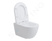 kielle Oudee - Závěsné WC se sedátkem SoftClose, Rimless Vortex+, bílá 30102006