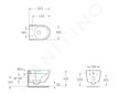 kielle Oudee - Závěsné WC se sedátkem SoftClose, Vortex Rimless, bílá 30102004