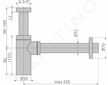 kielle Sifony - Umyvadlový sifon, průměr 32 mm, kulatý, kov 30901010