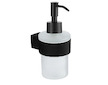 kielle Vega - Dávkovač mýdla s držákem, matné sklo/matná černá 40118034