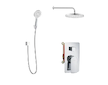 kielle Vega - Sprchový set s baterií pod omítku, pro 2 spotřebiče, s příslušenstvím EcoSpare a tělesem, chrom 20618SP90
