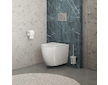kielle Vega - WC štětka nástěnná s držákem, matné sklo/chrom 40518000