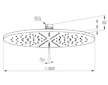 Kludi A-Qa - Hlavová sprcha, průměr 30 cm, matná bílá 6433053-00