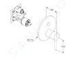Kludi Bozz - Baterie pod omítku pro 2 spotřebiče, chrom 386590576