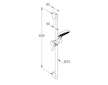 Kludi Dive - Set sprchové hlavice, tyče a hadice, 3 proudy, chrom 6963005-00