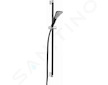 Kludi Fizz - Sada sprchové hlavice, hadice a tyče 90 cm, černá mat 6764087-00