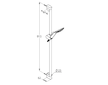 Kludi Fizz - Sada sprchové hlavice, hadice a tyče 90 cm, chrom 6764005-00
