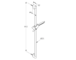 Kludi Freshline - Set sprchové hlavice 120, 1 proud, tyče a hadice, chrom 6784005-00